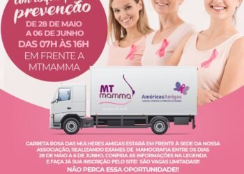 Carreta Rosa – Exames de Mamografia Gratuito.