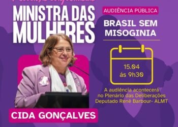 Ministra das Mulheres participa de audiência pública contra a misoginia na ALMT