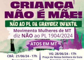 Ato “Criança Não é Mãe” Combate PL que Criminaliza Aborto para Crianças Vítimas de Estupro
