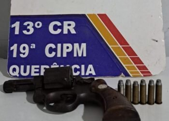 Polícia Militar prende homem com arma de fogo municiada após agredir e ameaçar esposa