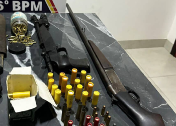 Suspeito de agredir filhas em confraternização é preso em Nova Mutum; armas apreendidas