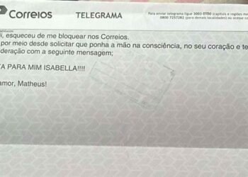 Ex-namorado envia telegrama para tentar reconciliação e viraliza nas redes sociais