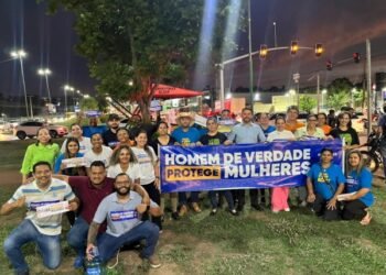 Mais de 150 veículos aderem à campanha “Homens de Verdade Protegem Mulheres”, na Av. Fernando Corrêa