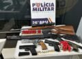 CAC embriagado espanca esposa grávida de 3 meses e polícia apreende arsenal de armas em Nova Mutum