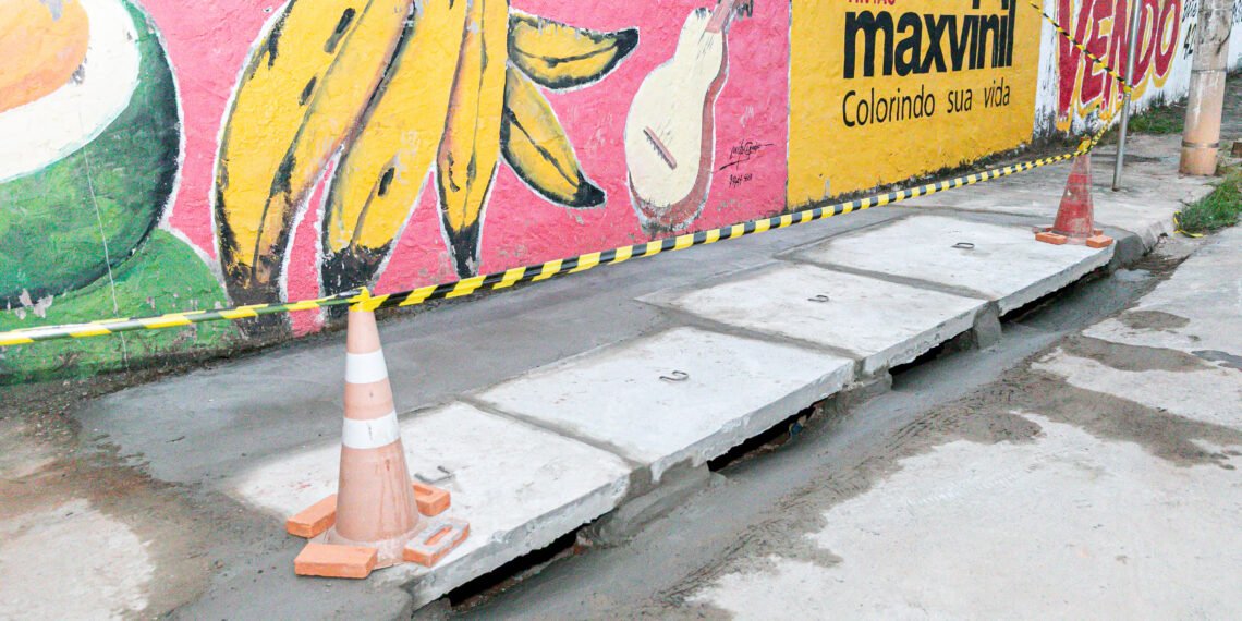 Prefeitura de Cuiabá conclui reestruturação completa de galeria após tampa de bueiro ceder