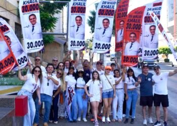 Primeira panfletagem de Dr. Walid Khalil movimenta Praça do Choppão em Cuiabá