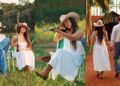 Cantora sertaneja anuncia casamento com tiro de carabina em calendário em MT; Veja vídeo