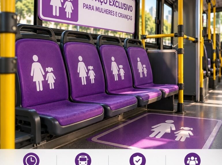 Paula Calil propõe espaço lilás exclusivo para mulheres e crianças nos ônibus coletivos de Cuiabá